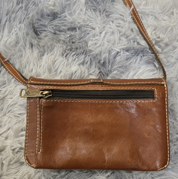 Patricia Nash• Torri leather brown crossbody bag w/ tooled floral pattern. - Picture 10 of 16